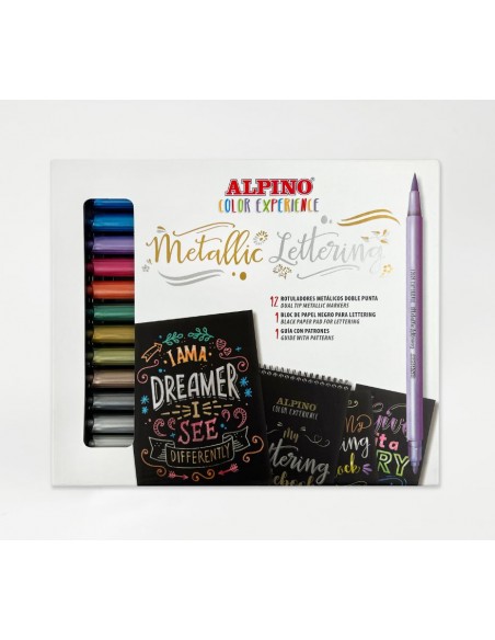 Dual Metal Market con bloc y guía de lettering