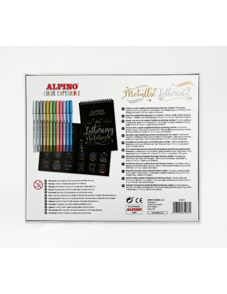 Dual Metal Market con bloc y guía de lettering