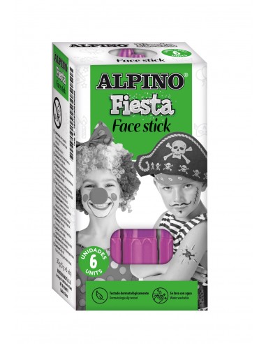 Alpino Face Stick. Caja de 6 unidades Violeta