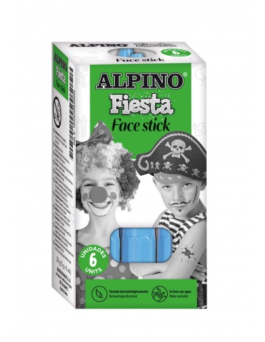 Alpino Face Stick. Caja de 6 unidades Cyan