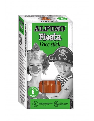 Alpino Face Stick. Caja de 6 unidades Marrón