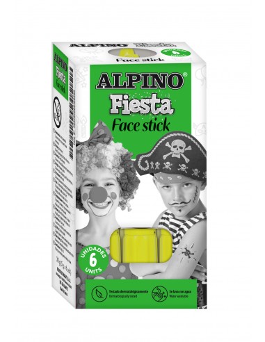 Alpino Face Stick. Caja de 6 unidades Amarillo