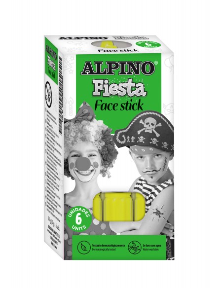Alpino Face Stick. Caja de 6 unidades Amarillo