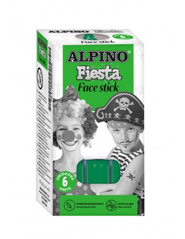 Alpino Face Stick. Caja de 6 unidades Verde