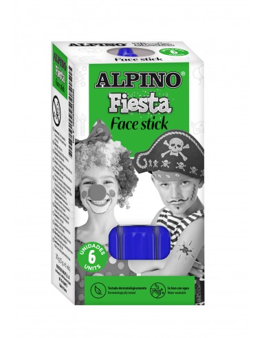 Alpino Face Stick. Caja de 6 unidades Azul