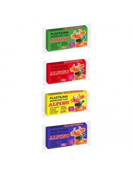 Plastilina Alpino Blíster 4 unidades de 50 grs