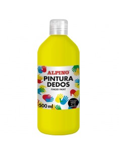 Botella pintura dedos