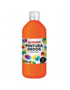 Botella pintura dedos
