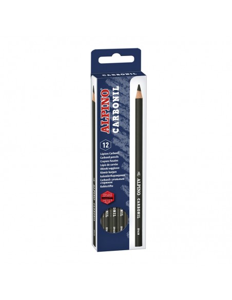 Blíster de 12 lápices Alpino carbonil
