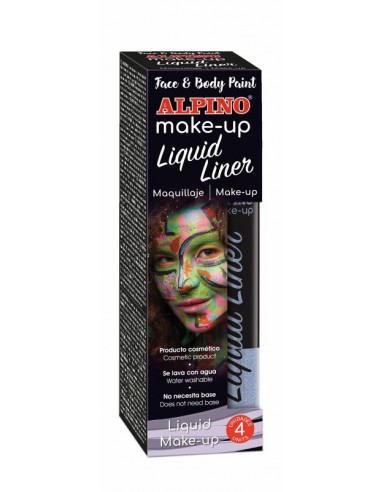 Maquillaje líquido plata