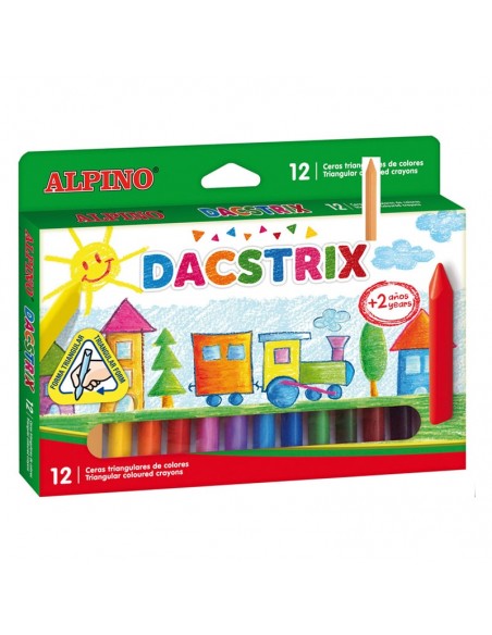 Estuche de12 ceras de colores Dacstrix