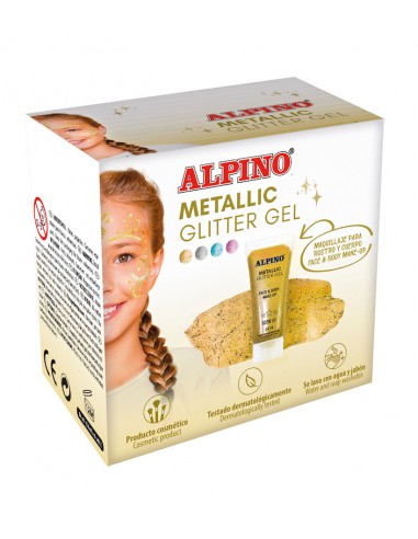 Metallic GLITTER GEL GLOW UP oro