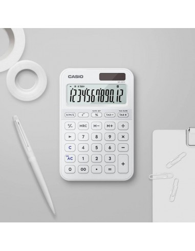 Calculadora solar/ batería MS-20YC-WE