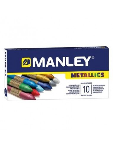 Estuche de 10 ceras Manley de colores...