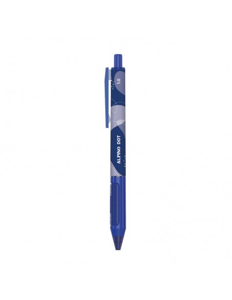 Caja 24 bolígrafos Alpino Dot unicolor azul