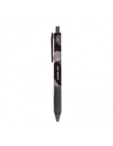 Caja 24 bolígrafos Alpino Dot unicolor negro