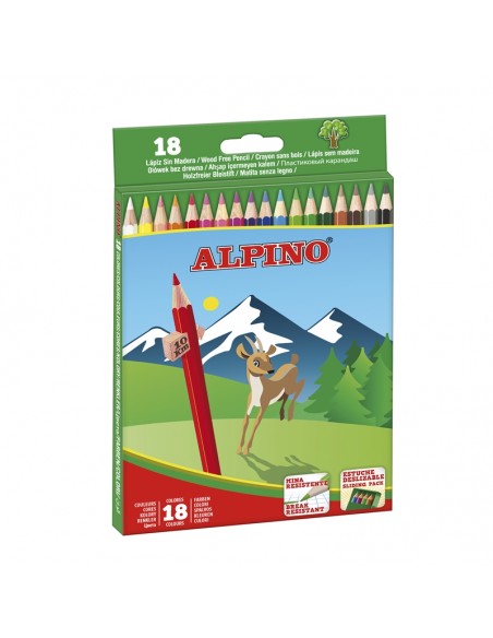 Estuche 18 Lápices de Colores Alpino