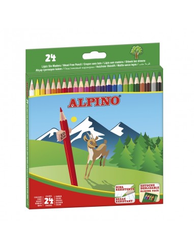 Estuche 24 lápices Alpino