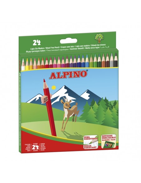 Estuche 24 lápices Alpino