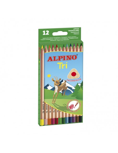 Estuche 12 lápices Alpino Tri