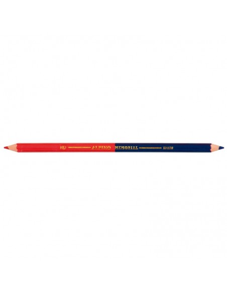 Estuche 12 lápices Memorial, rojo y azul