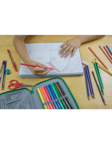 Plumier doble colors