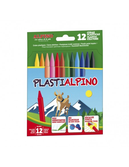 Estuche de 12 ceras PlastiAlpino