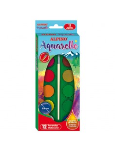 Estuche de 12 Acuarelas Alpino