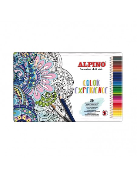 Lápices de Colores Acuarelables Alpino Color Experience 36 Colores