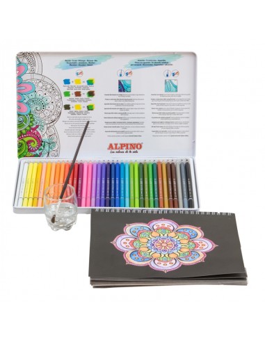 Estuche de 36  lápices  acuarelables