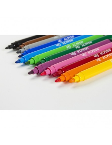 Estuche de 12 rotuladores Standard Alpino