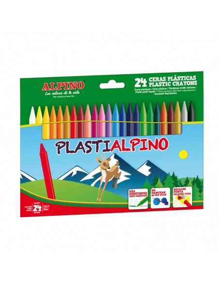 Estuche de 24 ceras PlastiAlpino