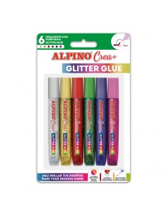 Pegamento con purpurina